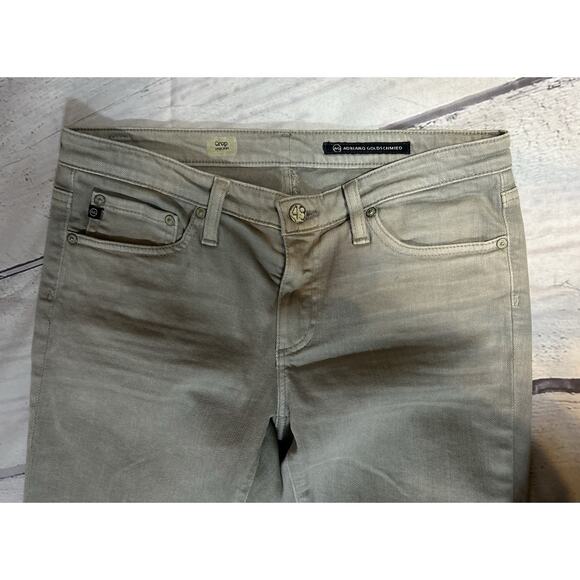AG Adriano Goldschmied Light Gray Crop Jeans Size 29 Low Rise Slim Fit - Picture 3 of 7